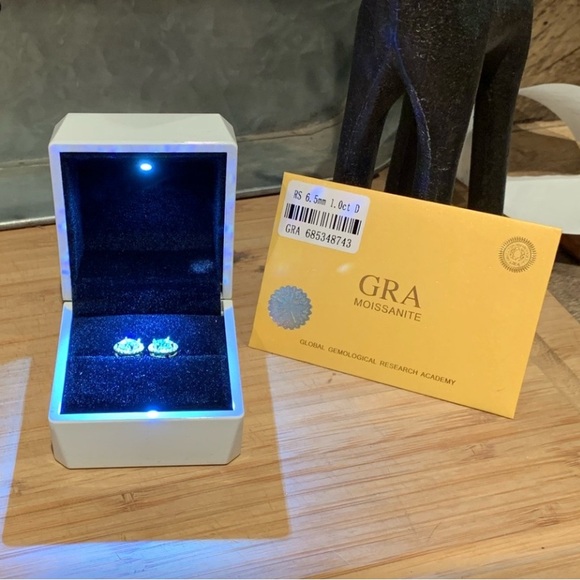 Jewelry - Moissanite Silver Earrings